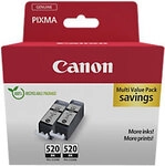 Canon 520 Original Tintenpatrone Schwarz Duopack 2 St&uuml;ck 1267119