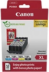 Canon CLI-581XL Tintenpatrone 2052C006 Schwarz, Cyan, Magenta, Gelb 4 St&uuml;ck 1267369