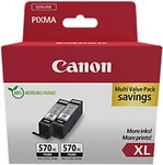 Canon 570 Original Tintenpatrone Schwarz Duopack 2 St&uuml;ck 1267118