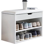 WOHNLING Schuhschrankbank Wei&szlig; 1274278
