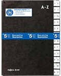 PAGNA Pultordner 24 Schwarz DIN A4 Hartpappe A - Z Schwarz 414