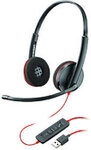 poly Plantronics C3220 Verkabelt Headset Kopfb&uuml;gel USB Noise Cancelling Microphone