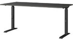 GERMANIA GW-Mailand H&ouml;henverstellbar Schreibtisch Graphit C-Fu&szlig; 1.600 (B) x 800 (T)