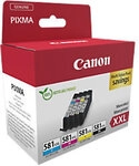 Canon 581 Original Tintenpatrone Schwarz, Cyan, Magenta, Gelb 4er-Pack 1267134