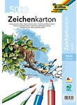 Folia Zeichenkarton Wei&szlig; Karton DIN A4 200 g/m&sup2; 8600 50 Blatt 1186680