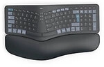 Hama WK-900 Ergo Tastatur Kabelgedunden & Kabellos QWERTZ (DE) mit Bluetooth Schwarz