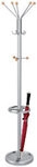 Kerkmann TK2 Garderobenst&auml;nder 5 Haken Silber K6068