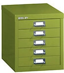 Bisley MultiDrawer Schubladenschrank 5 Sch&uuml;be 279 x 380 x 325 mm 1161516