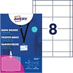 AVERY Zweckform Namensschild 9 cm Transparent 10 St&uuml;ck 1271062
