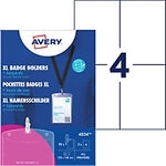 AVERY Zweckform Namensschild 10,5 cm Transparent 10 St&uuml;ck 1271063