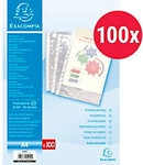 Exacompta Prospekth&uuml;lle DIN A4 Glasklar Transparent 60 Mikron PP...