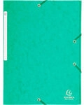 Exacompta Sammelmappe 17103H DIN A4 Gr&uuml;n Beschichteter Manila Karton 24 x 32...