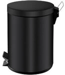 V-PART Treteimer 5 L Schwarz Kunststoff, Stahl 1264760