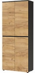 GERMANIA Melamin Aktenregal Nein 800 x 400 x 1.970 mm Dunkelgrau, Hellbraun 1190010