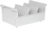 HAN Kunststoff Karteikartenbox 1000 Karten Hellgrau 22,6 x 35 x 16 cm
