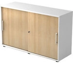 Hammerbacher Schiebet&uuml;renschrank Spanplatte 1 Fachboden abschlie&szlig;bar 1.200 x...