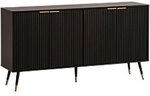 WOHNLING Sideboard Spanplatte 4 T&uuml;ren 1258922