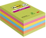 Post-it Super Sticky Haftnotizen 101 x 152 mm Farbig Sortiert Rechteckig...