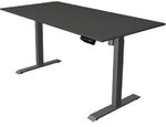 Kerkmann Move 1 Sitz-Stehschreibtisch Rechteckig Anthrazit T-Fu&szlig; 1.600 (B) x 800 (T)
