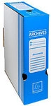 Exacompta Archivbox 261005H DIN A4 Pappkarton 35 (B) x 10 (T) x 25 (H) cm Blau 50