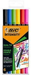 BIC 2 in 1 Filzstifte 0,7 - 0,9 mm Fein Farbig sortiert Intensity Dual Tip 6...