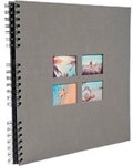 Exacompta Milano Spiralfotoalbum Hardback Papier 33 x 35 x 3,3 cm Grau 1191996