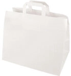 PAPSTAR Tragetasche mit Griff Wei&szlig; 32 x 17 x 27 cm 50 St&uuml;ck 1178925