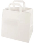 PAPSTAR Tragetasche mit Griff Wei&szlig; 26 x 17 x 25 cm 50 St&uuml;ck 1178923