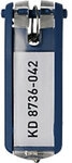 DURABLE Schl&uuml;sselanh&auml;nger Key Clip Blau 25 x 65 mm 6 St&uuml;ck 1957-DB