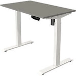 Kerkmann Move 1 Sitz-Stehschreibtisch Rechteckig Graphit T-Fu&szlig; 1.000 (B) x 600 (T) x