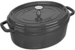 Staub La Cocotte 31cm oval Graphit-grau, Gusseisen 1124883