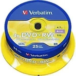 Verbatim DVD+RW Spindle Silber 4x 4.7 GB 25 St&uuml;ck