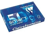 Clairefontaine DIN A4 Druckerpapier 50 g/m2 Gl&auml;nzend Wei&szlig; 170 CIE 500 Blatt