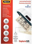 Fellowes ImageLast Laminierfolien DIN A4 Hochglanz 125 Mikron Transparent 25 St&uuml;ck