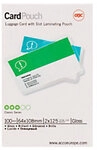 GBC Card Laminierfolien Gl&auml;nzend 125 Mikron (2 x 125) Transparent 100 St&uuml;ck...