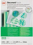 GBC Document Laminierfolien DIN A3 Gl&auml;nzend 125 Mikron (2 x 125) Transparent 100