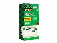 Scotch Magic Klebeband 810 19 mm x 33 m Matt Unsichtbar Vorteilspack 12 Rollen...