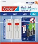 tesa Powerstrips Kleben&auml;gel Non-permanent 6,3 cm Wei&szlig; 2 St&uuml;ck 1011989