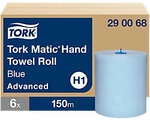 Tork Matic Advanced Papierhandt&uuml;cher H1 Gerollt Blau 2-lagig 150 m 290068 6 Rollen