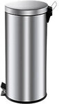 Vepa Bins Metall Treteimer 33 x 66 cm Silber 3632373