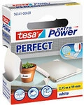 tesa Gewebeband Leise abrollbar extra Power Perfect Wei&szlig; 19 mm (B) x 2,75 m (L)