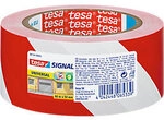 tesa Signalklebeband tesasignal Universal Rot, Wei&szlig; 50 mm (B) x 66 m (L) PP