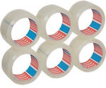 tesa Verpackungsklebeband Leise abrollbar tesapack Strong Transparent 50 mm (B)...