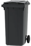 Unbranded 2-Rad-M&uuml;lltonne 240 L Grau Kunststoff 2 Rollen 1264777
