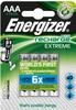Energizer AAA Wiederaufladbare Batterien Extreme HR03 800 mAh NiMH 1,2 V 4 Stück