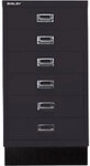 Bisley Schubladenschrank Multidrawer 6 Sch&uuml;be Schwarz 349 x 432 x 670 mm...