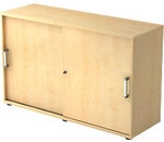 Hammerbacher Schiebet&uuml;renschrank Spanplatte 1 Fachboden abschlie&szlig;bar 1.200 x...