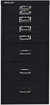 Bisley Schubladenschrank 8 Sch&uuml;be Schwarz 279 x 380 x 590 mm 1016194