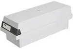 HAN Tischkarteikasten DIN A7/BF 1300 Karten Lichtgrau 13,3 x 36 x 12,1 cm