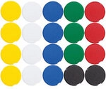 Maul MAULpro Rund Whiteboard-Magnete Farbig sortiert 0.3 kg Tragf&auml;higkeit 20...